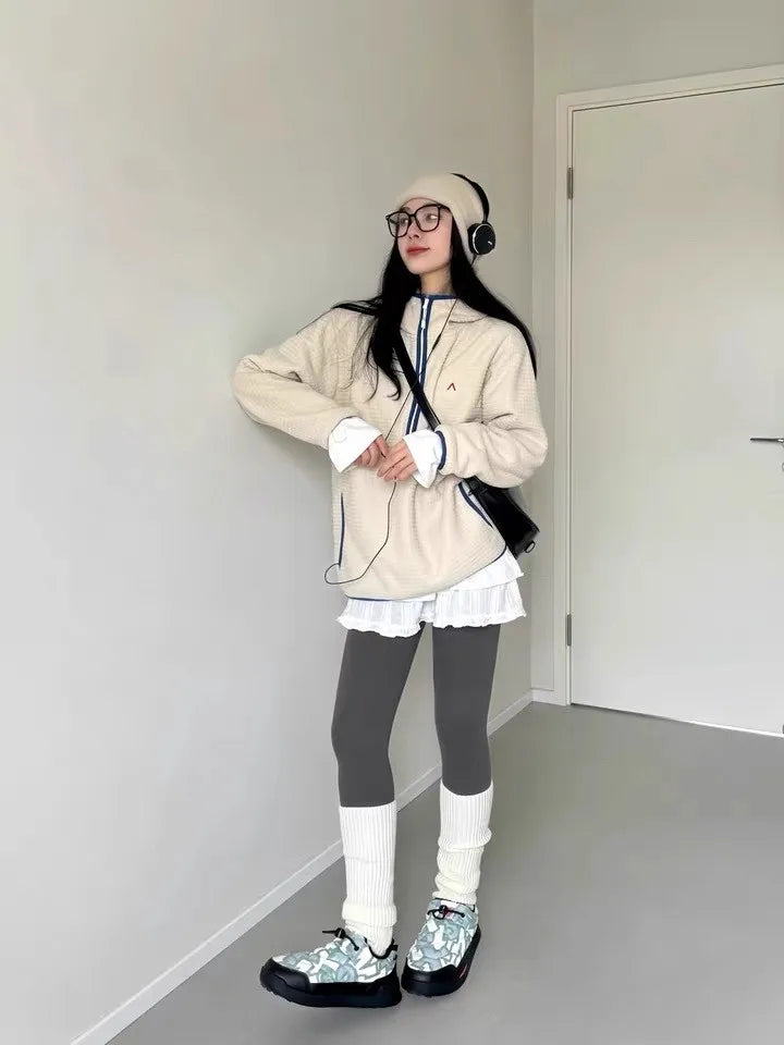 Zip-Up Fleece Hoodie
