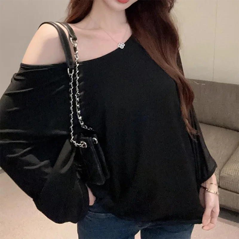 Solid Oversized T-shirt for Women's