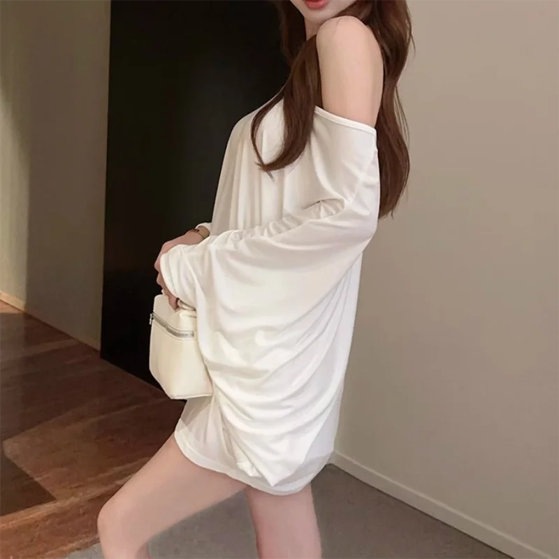Solid Oversized T-shirt for Women's