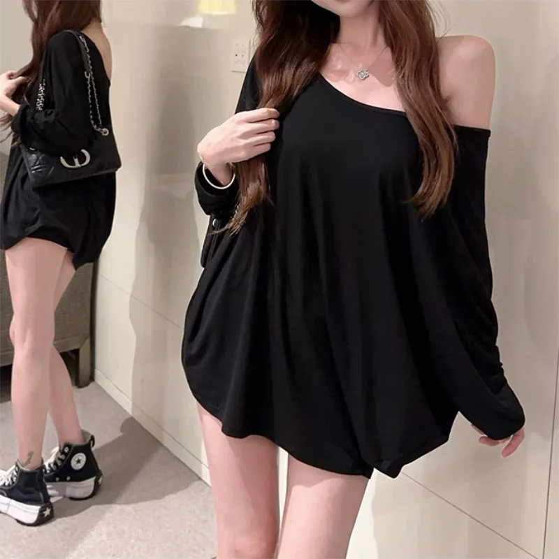 Solid Oversized T-shirt for Women's