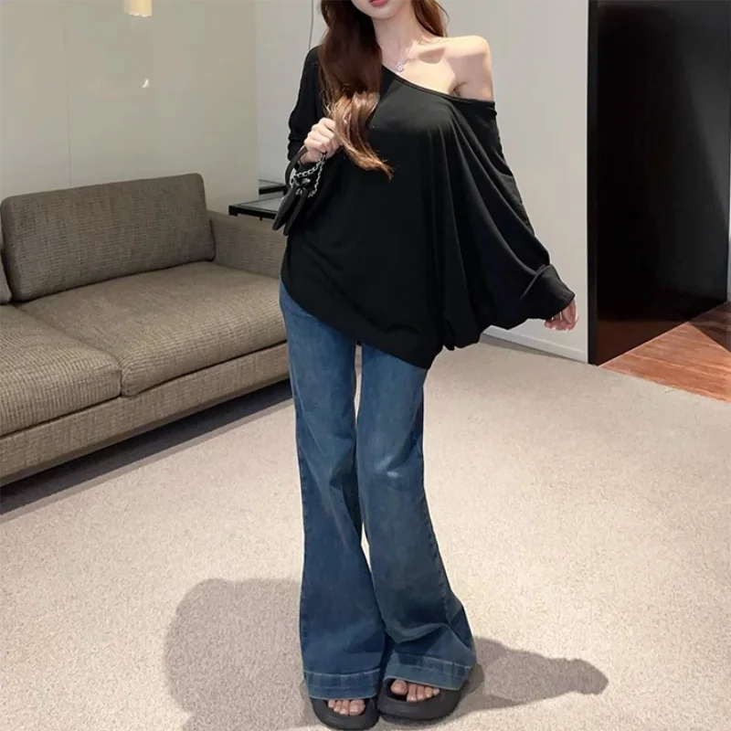 Solid Oversized T-shirt for Women's