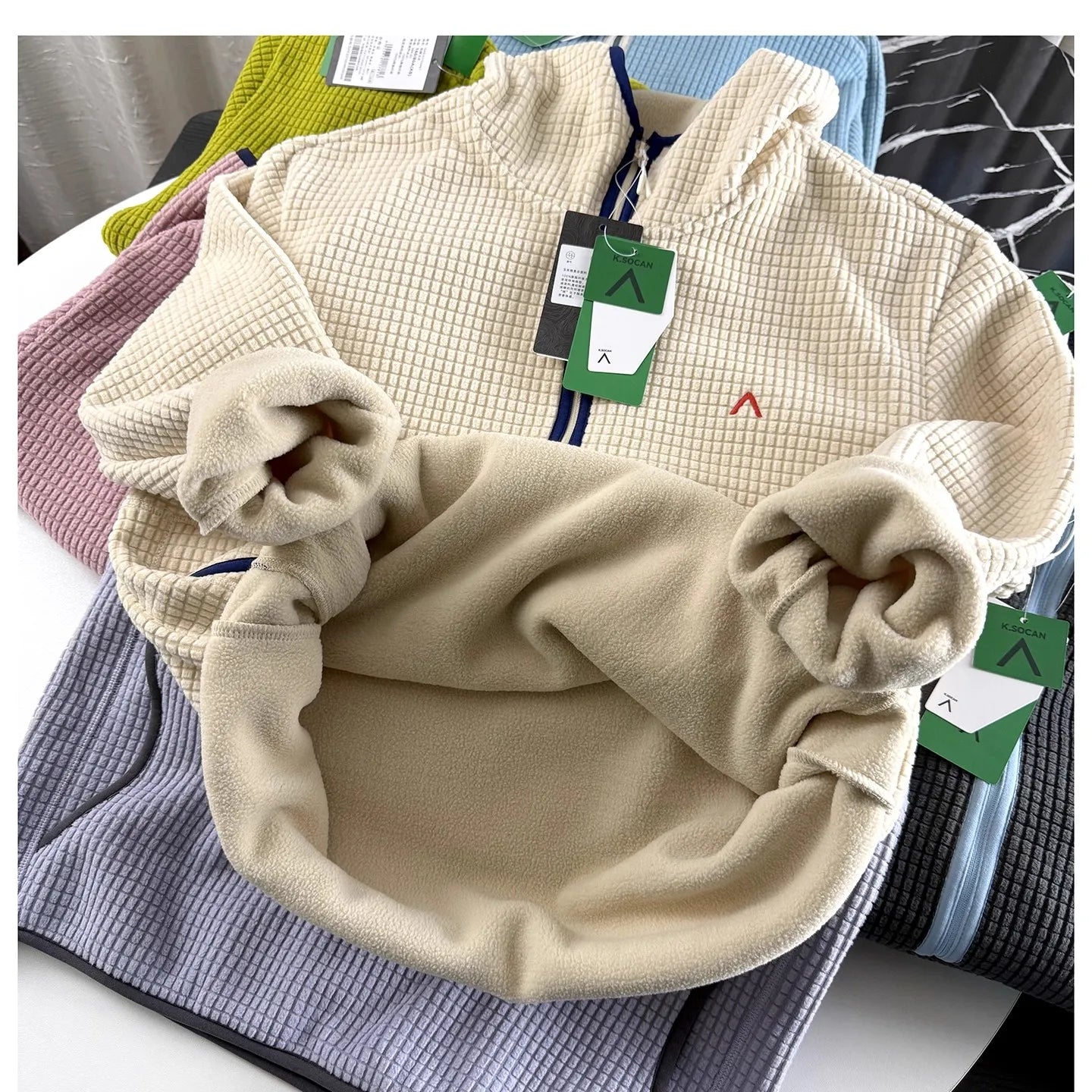 Zip-Up Fleece Hoodie