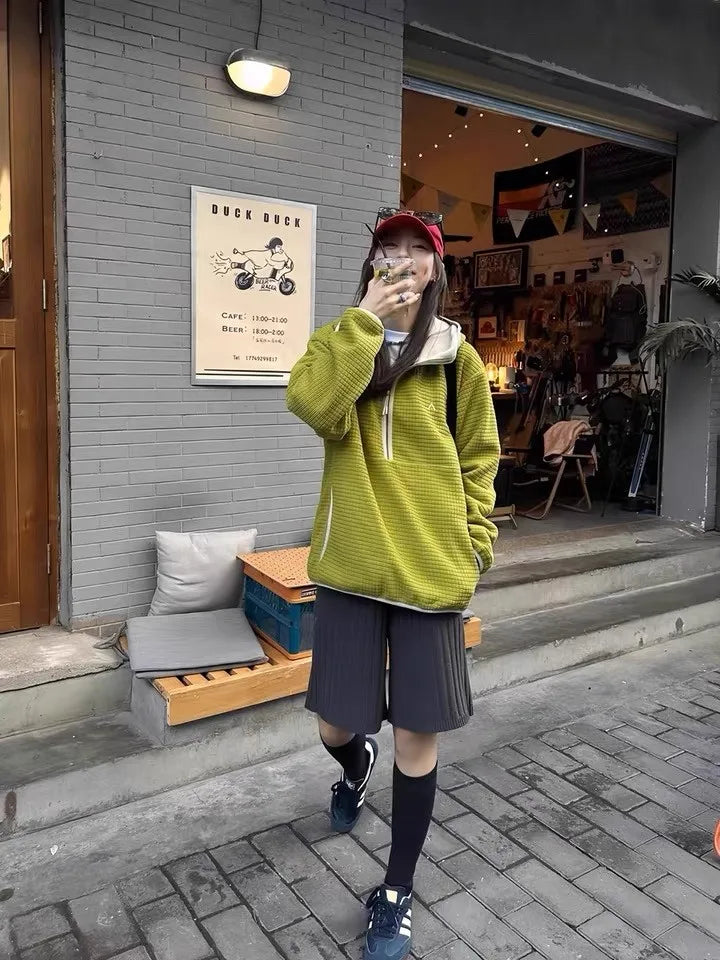 Zip-Up Fleece Hoodie