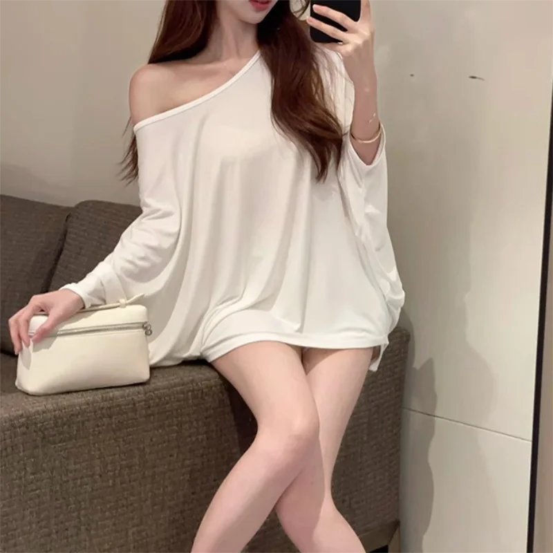 Solid Oversized T-shirt for Women's